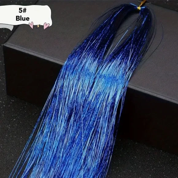 Hair Tinsel, CHOOSE TWO COLORS, Glitter Fairy Hair, NIP🤩, Temporary Hair Color - Picture 6 of 9